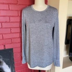 Athletica Heather Grey Split Back Shirt